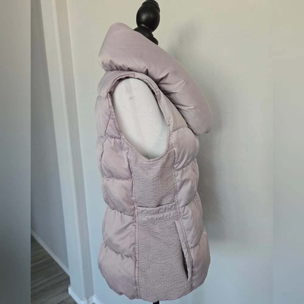 Pale Pink Quilted Down Puffer Vest Double Breasted Ever New Melbourne Woman Sz 8 - Picture 6 of 15